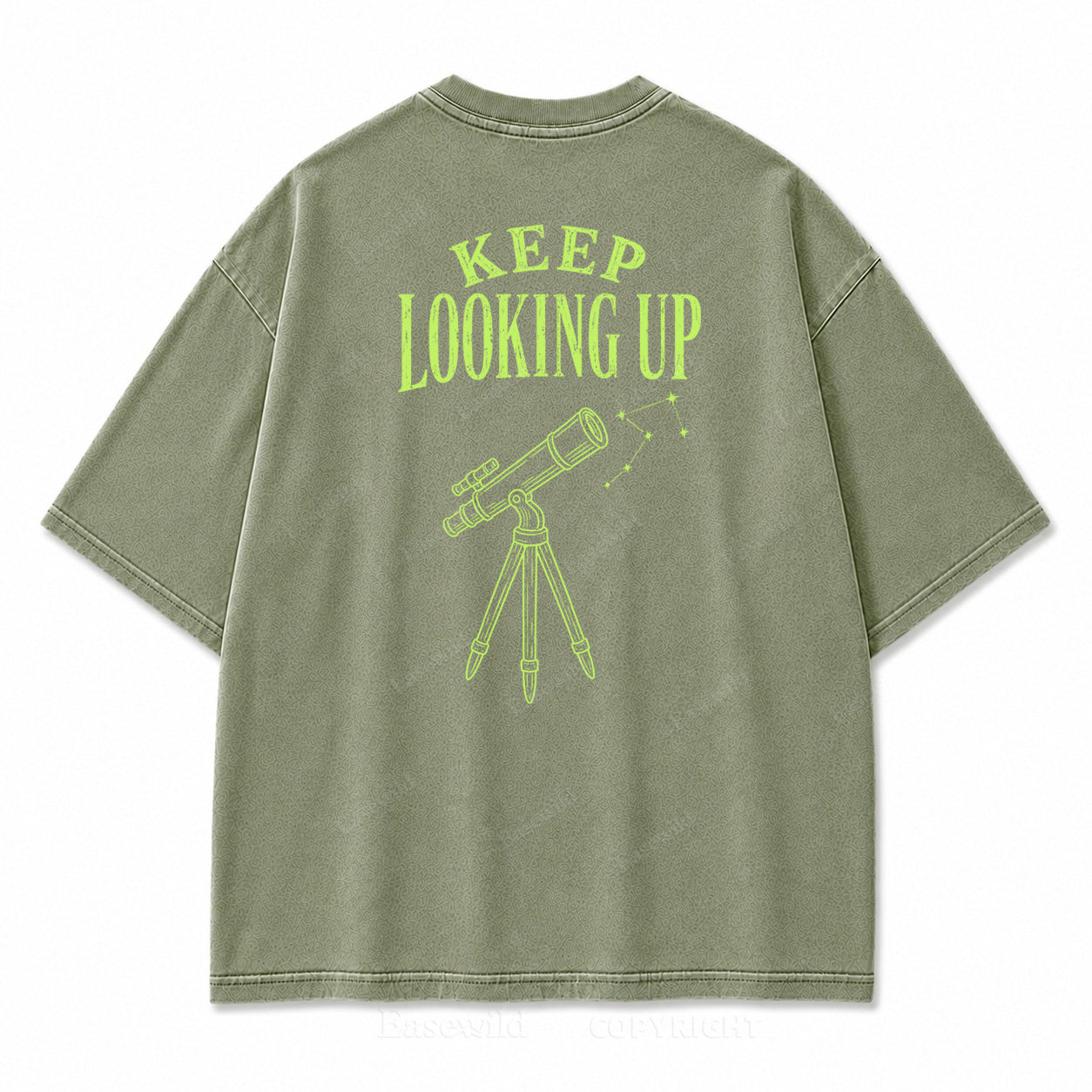 Keep Looking Up Graphic Back Print Tee