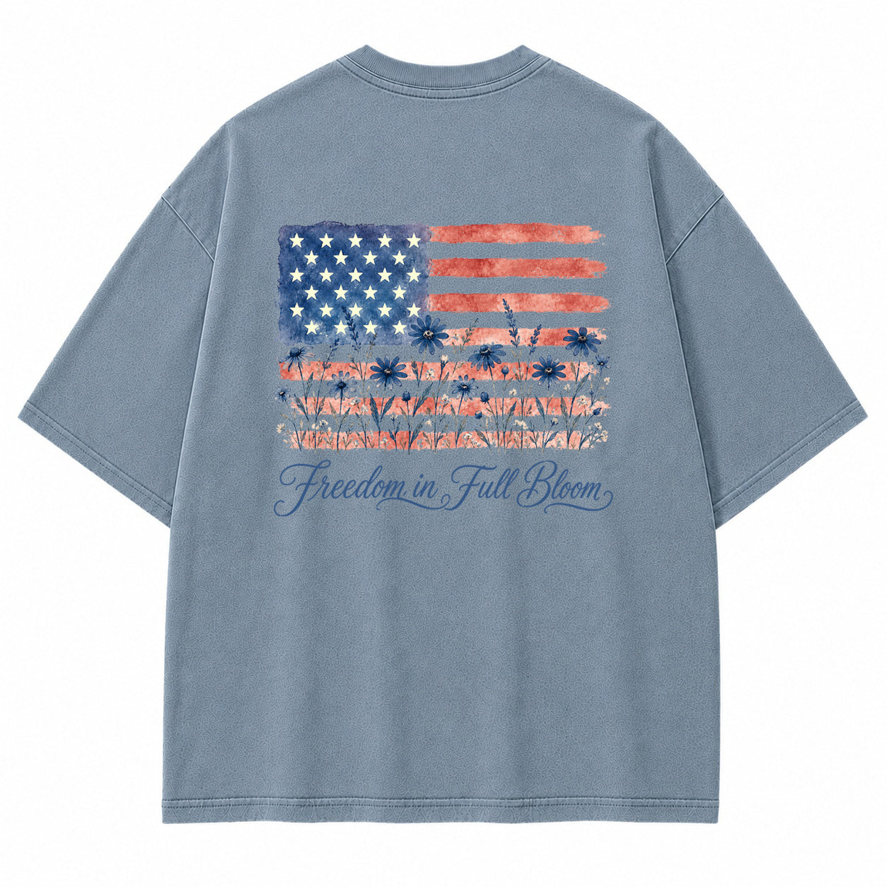 Liberty Bloom Wildflower Flag Graphic T-Shirt