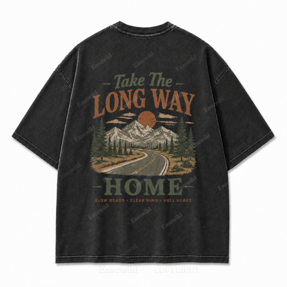 Slow Roads Full Heart Outdoor Graphic Tee
