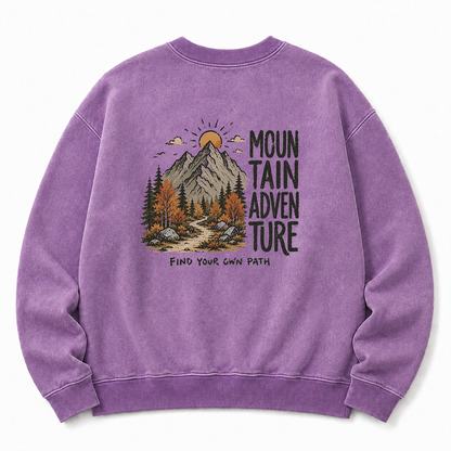 Find Your Own Path Washed Grafik-Sweatshirt