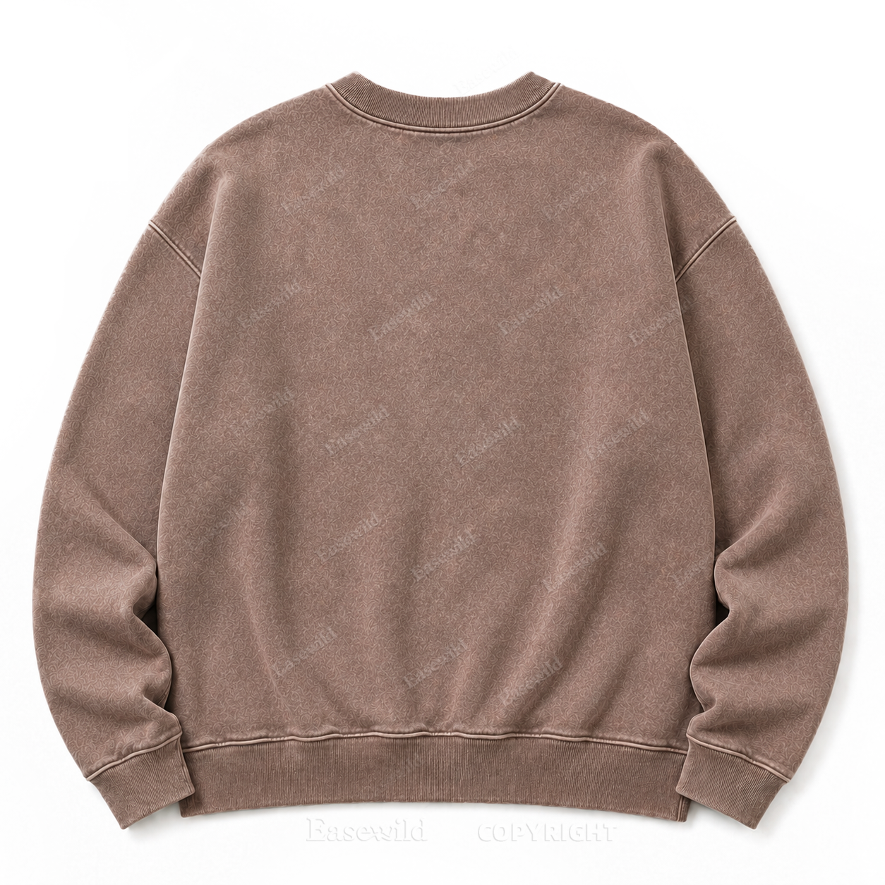Moon Phase Celestial Front Graphic Washed Crewneck