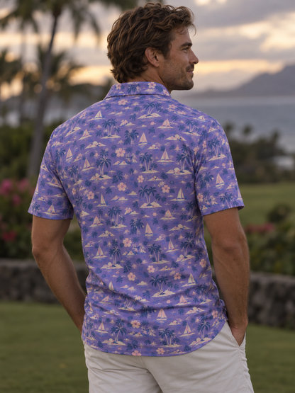 Lavender Island Golf Polo