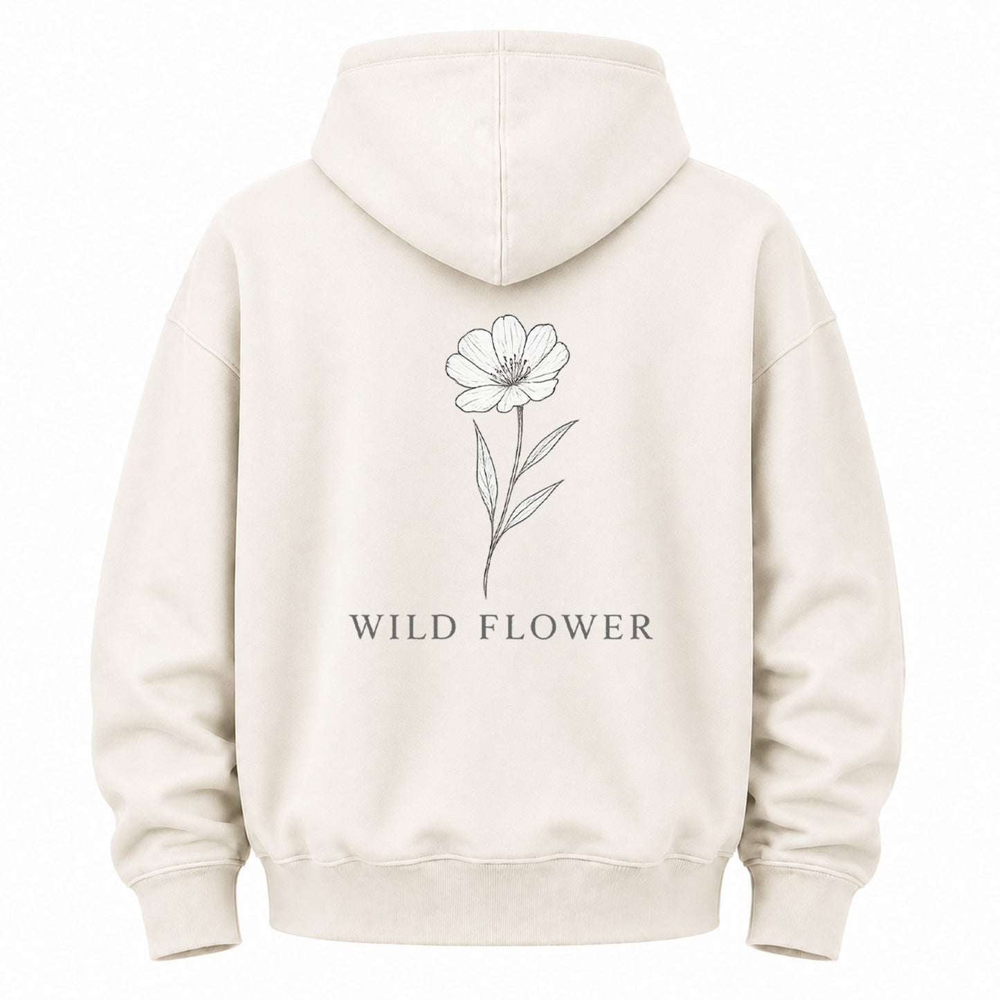Single Stem Botanical Graphic Hoodie