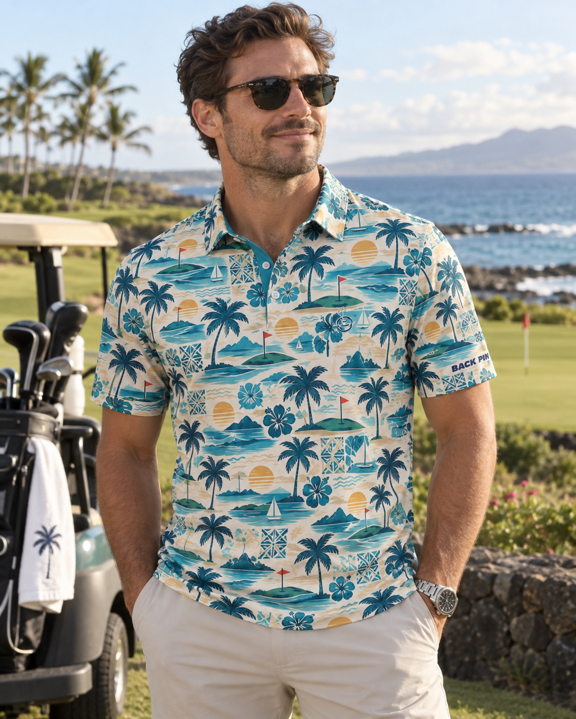 Coastal Escape Golf Polo