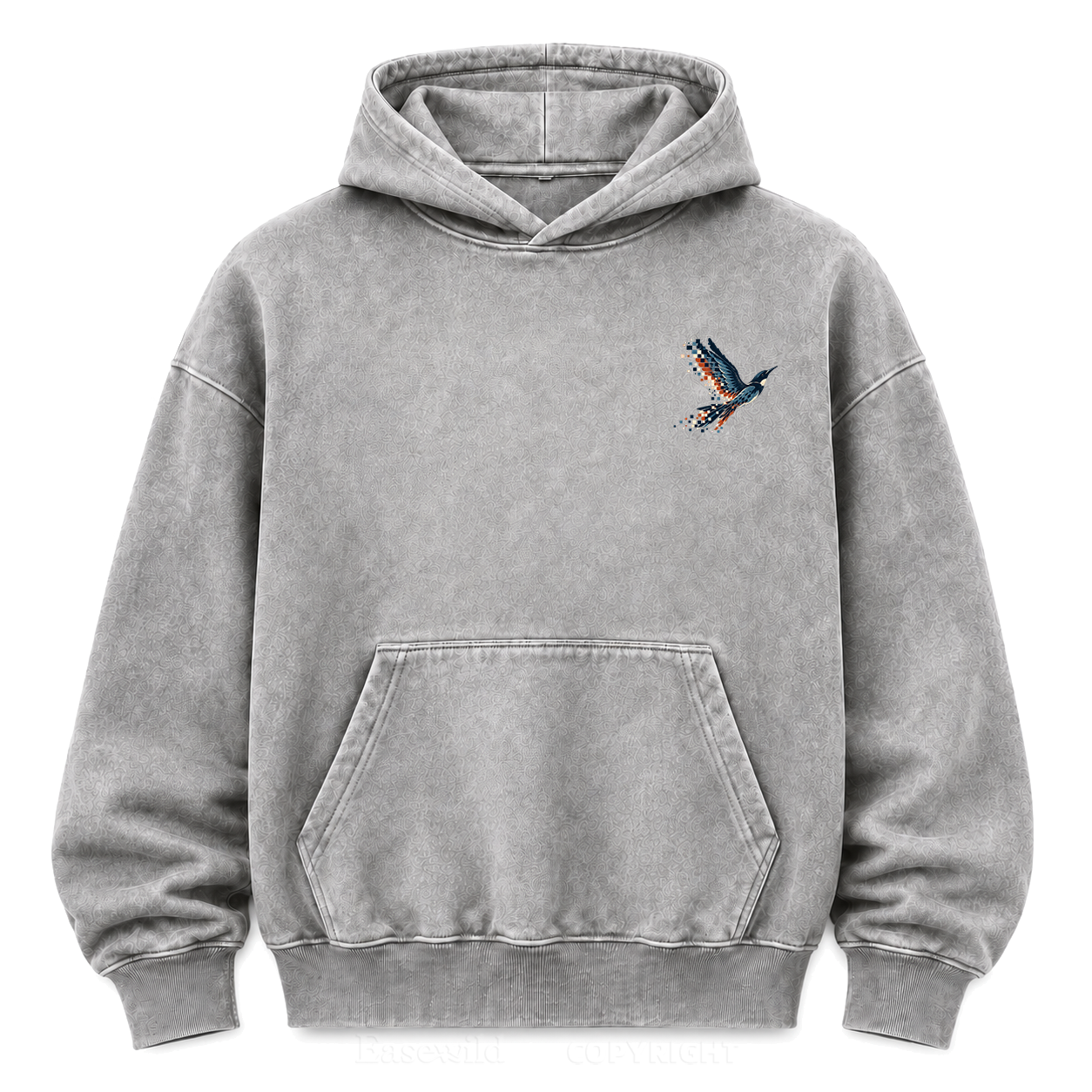 Pixel to Peaks Washed Graphic Hoodie