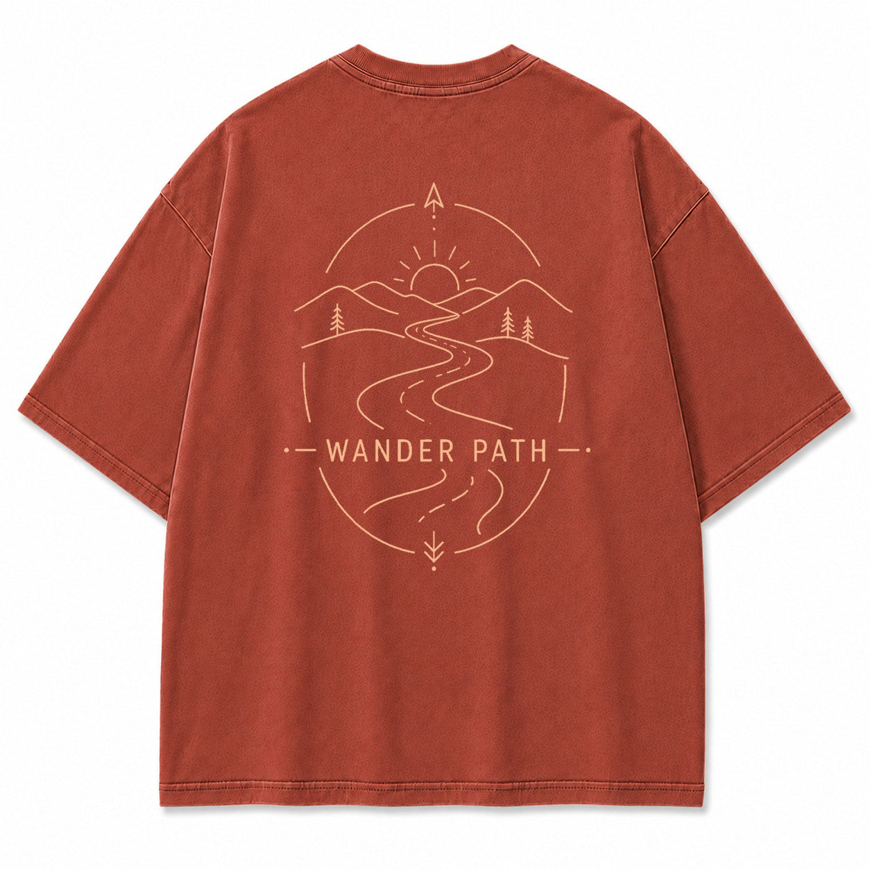 Wander Path Minimal Graphic T-Shirt