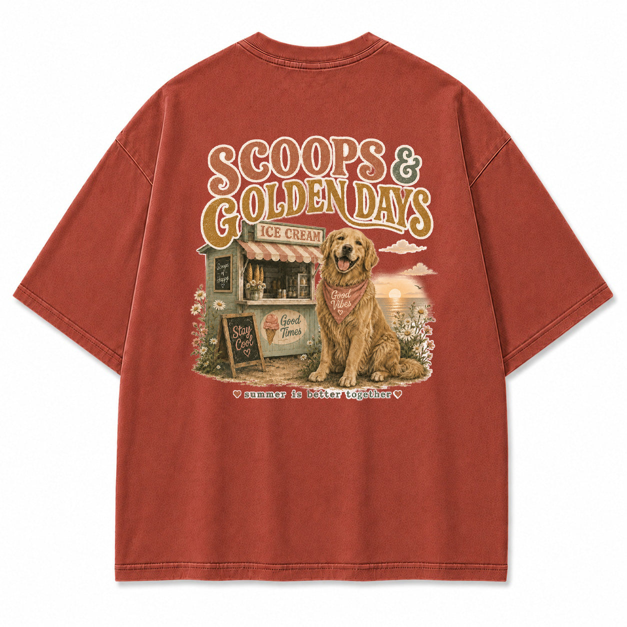 Scoops & Golden Days Graphic T-Shirt