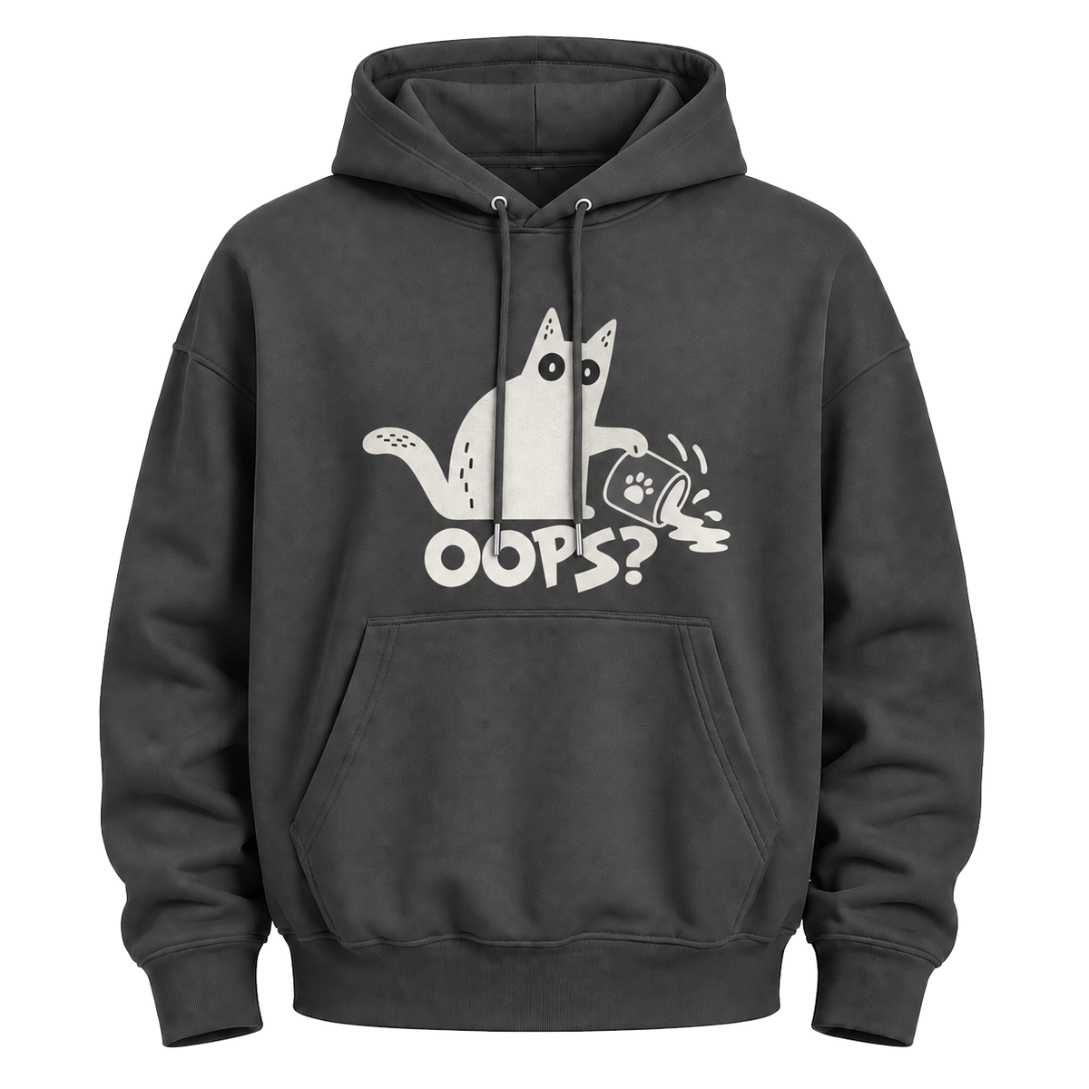 Oops! Clumsy Cat Hoodie – Cute Funny Graphic Sweatshirt