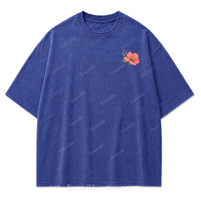 Soft Bloom Floral Washed Print Tee