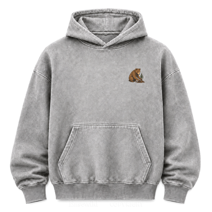 Leave It Better – Vintage Bear & Mountain Washed Graphic Hoodie