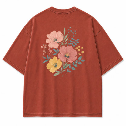 Soft Bloom Floral Graphic T-Shirt