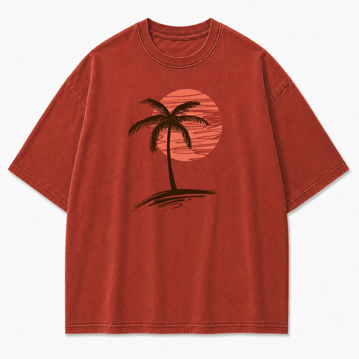 Palm Sunset Tropical Graphic T-Shirt