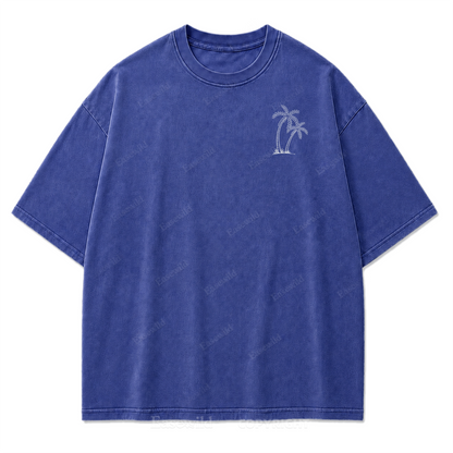 Das Meer heilt T-Shirt mit verwaschenem Aufdruck