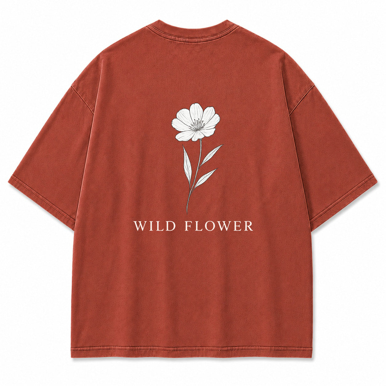 Wild Flower Line Art Graphic T-Shirt