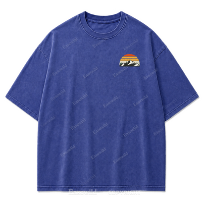 Trail Mood – Take A Hike Washed Print Tee