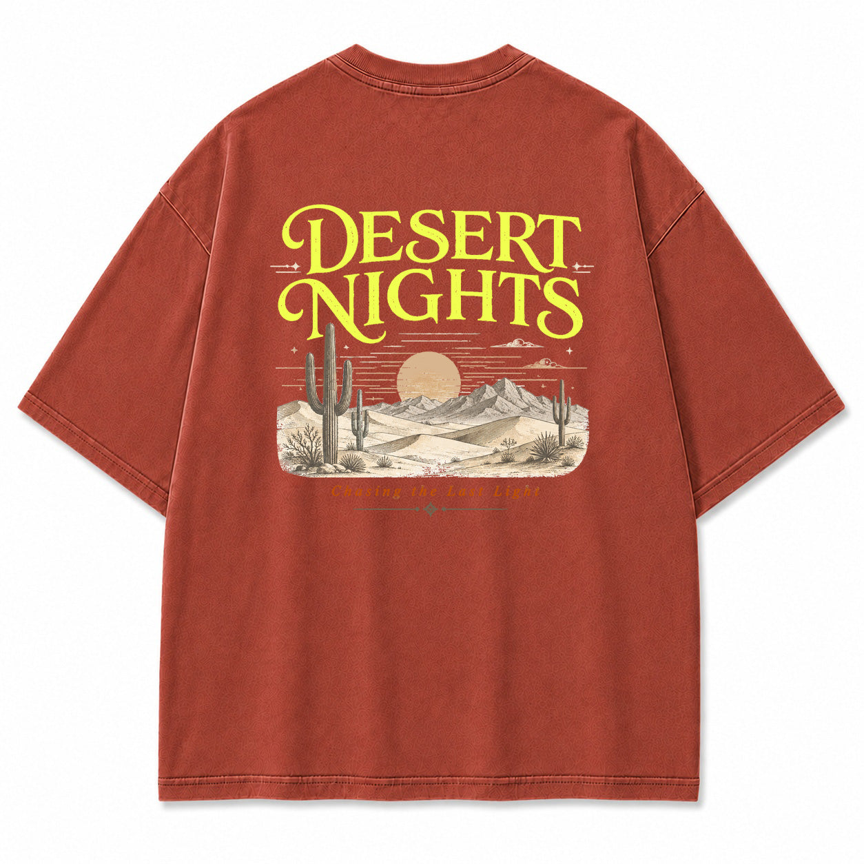 Cactus Dusk Desert Landscape Graphic T-Shirt