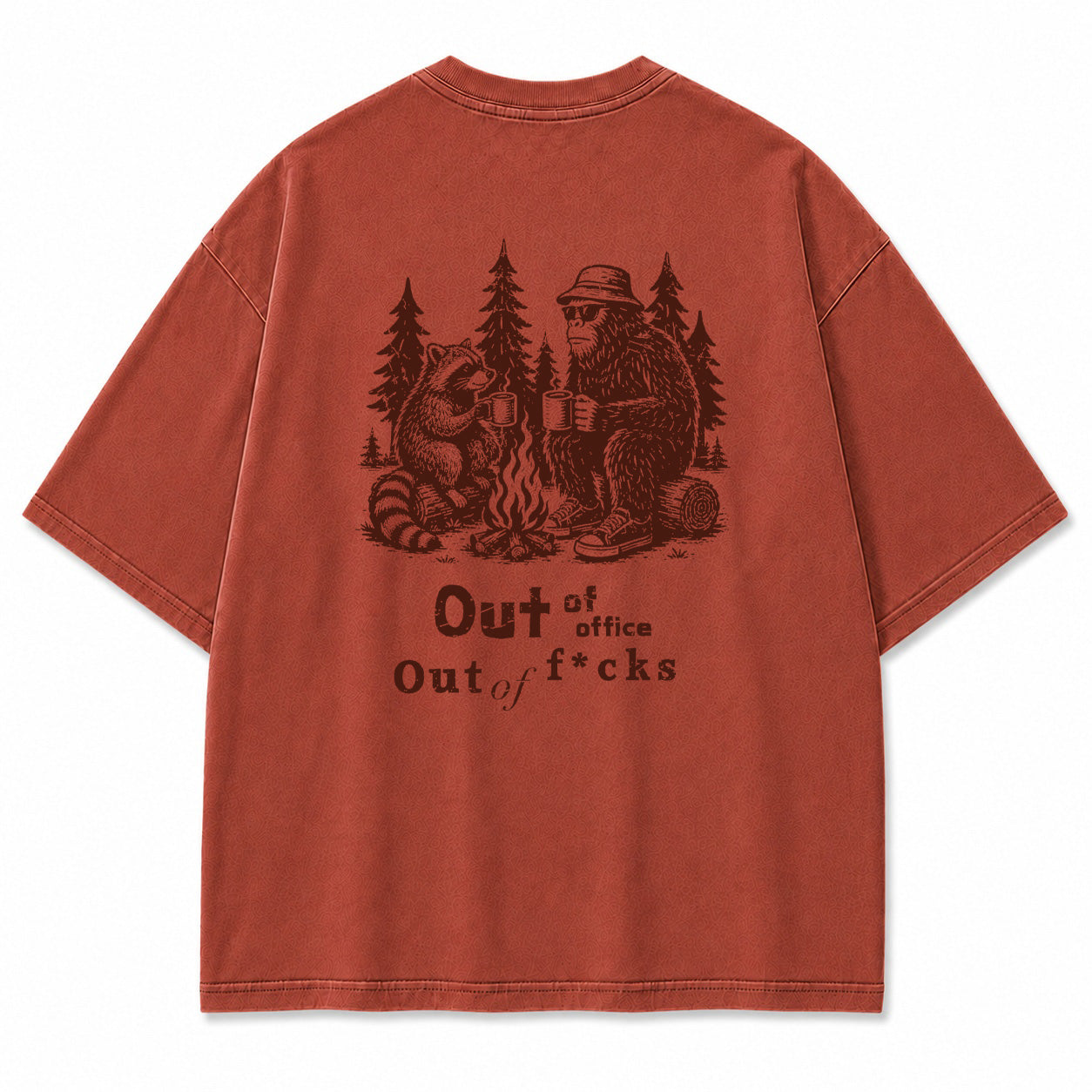 Out of Office Campfire Graphic T-Shirt