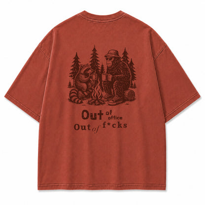 Out of Office Campfire Graphic T-Shirt