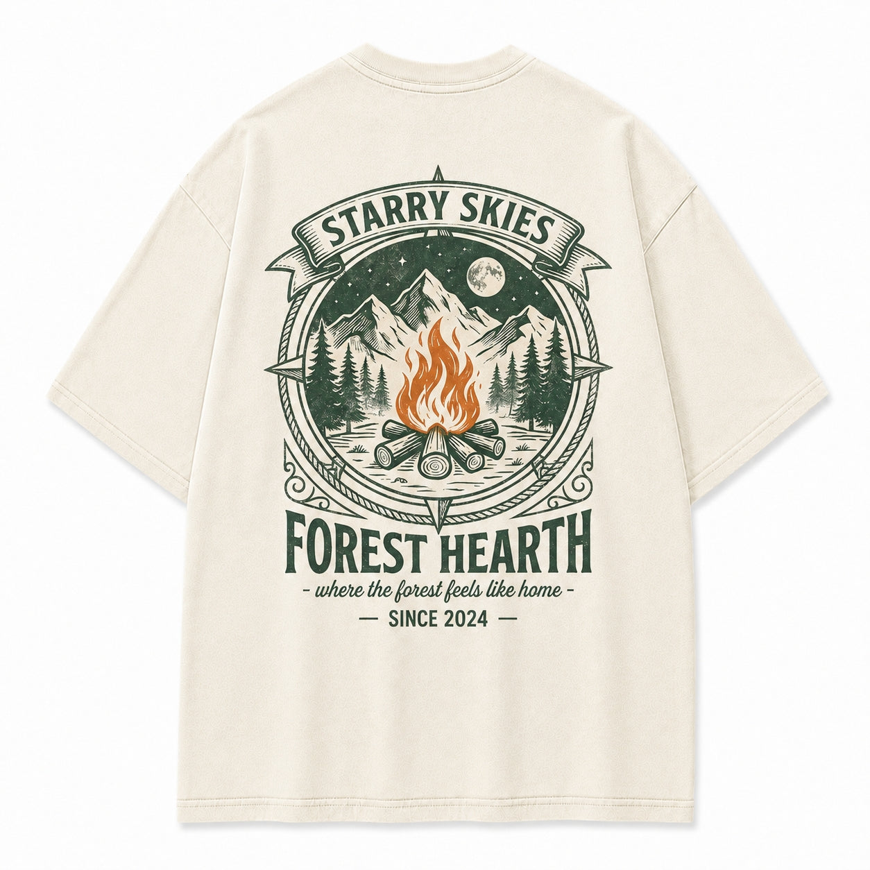 Forest Hearth Campfire Graphic Tee