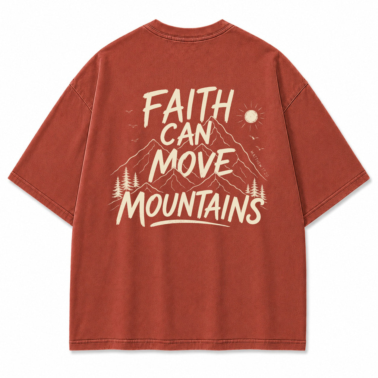 Faith Mountains Line Art Graphic T-Shirt