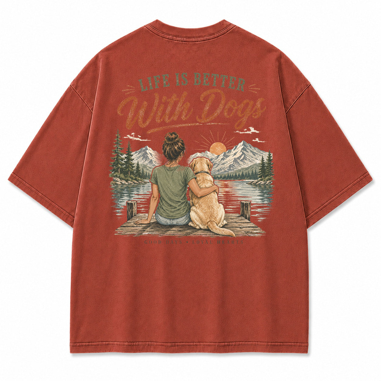 Life Is Better With Dogs Graphic T-Shirt