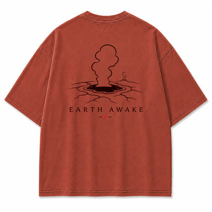 Earth Awake Geyser Graphic T-Shirt