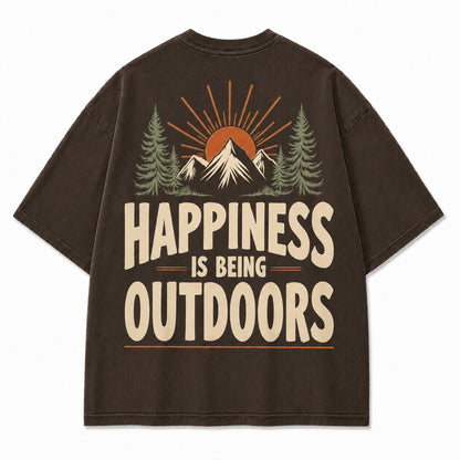 Happiness Lives Outside Tee
