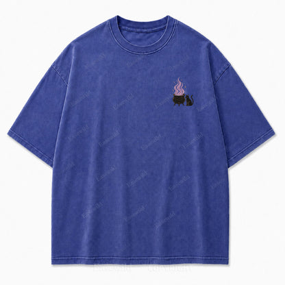 Girls Will Be Girls Halloween Washed Graphic Tee