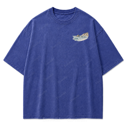 Let the Tide Reset Me Washed Print Tee