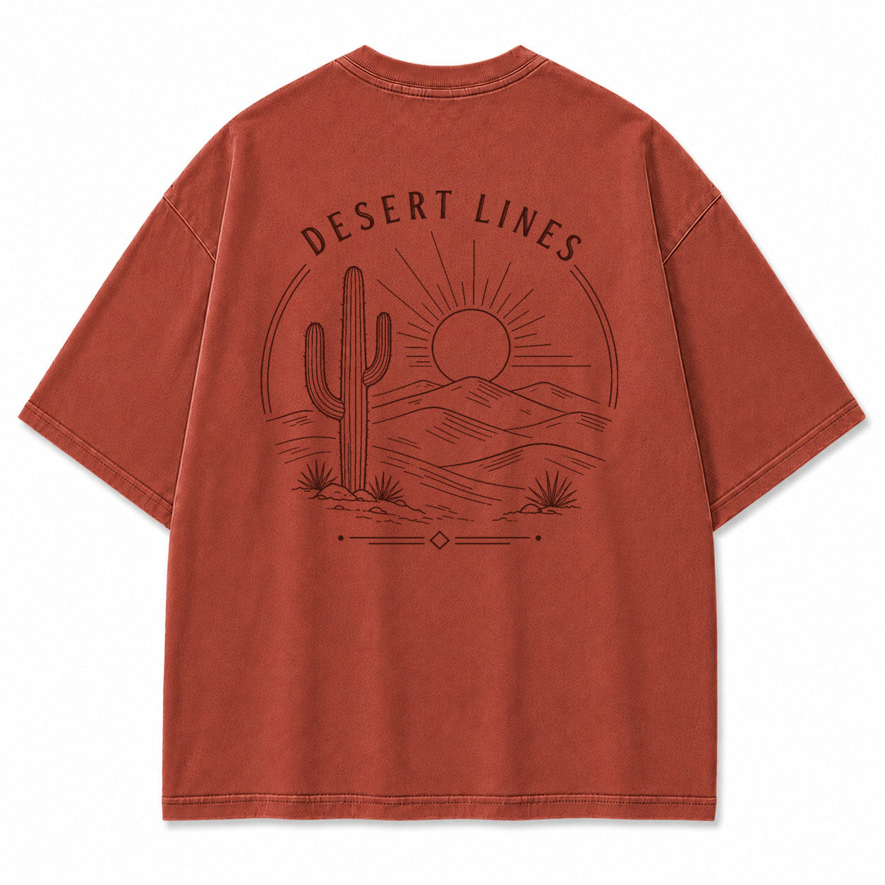 Desert Lines Minimal Graphic T-Shirt