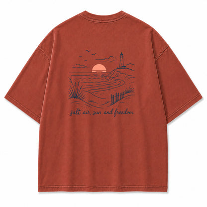 Salt Air Sun and Freedom Graphic T-Shirt