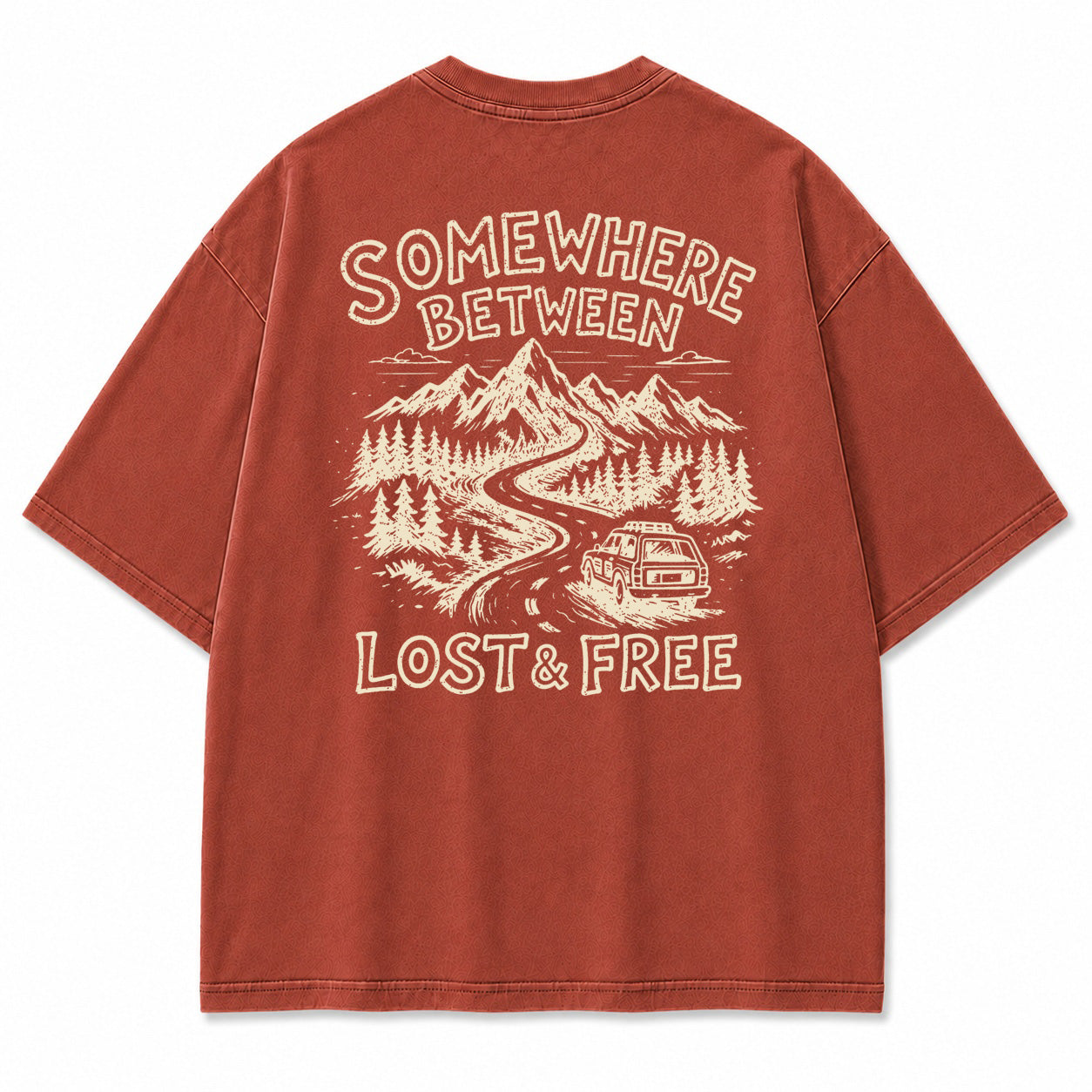 Somewhere Between Lost & Free Graphic T-Shirt