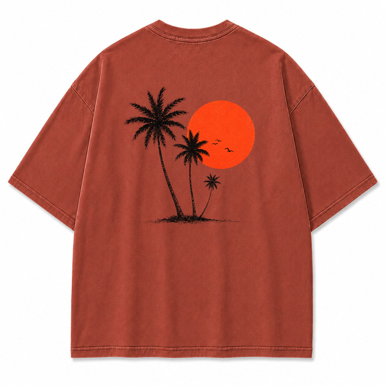 Island Glow Palm Sunset Graphic T-Shirt