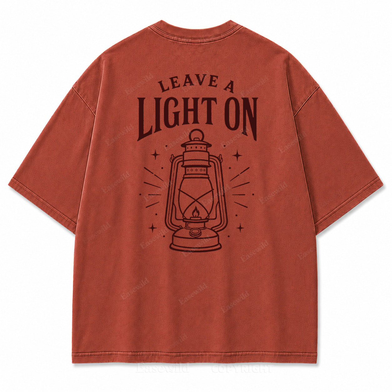 Leave A Light On Graphic Back Print Tee