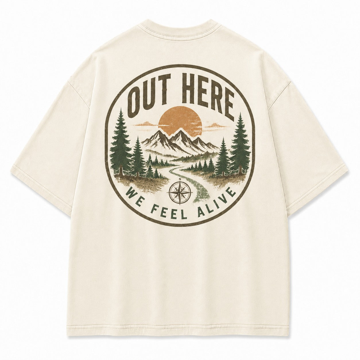 Out Here We Feel Alive Washed T-Shirt