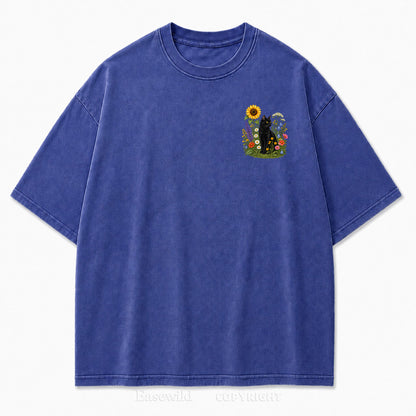 Wild Garden Black Cat Print Tee