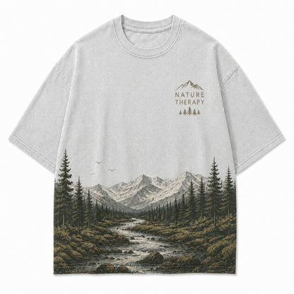 Nature Therapy Mountain Graphic Tee