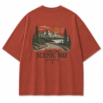Scenic Ridge Journey Graphic T-Shirt