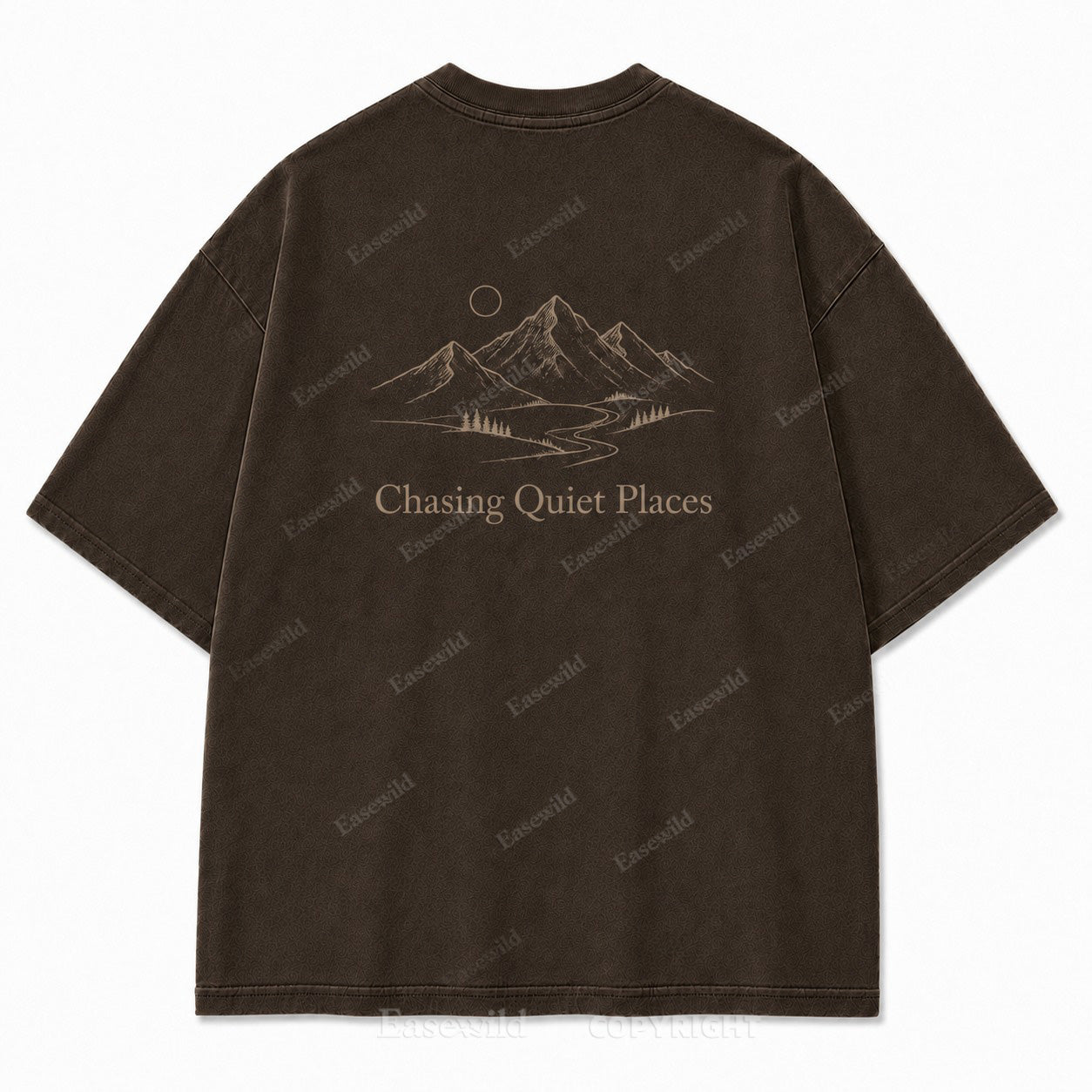For Slow Evenings Under Open Skies Minimalist Campfire Tee