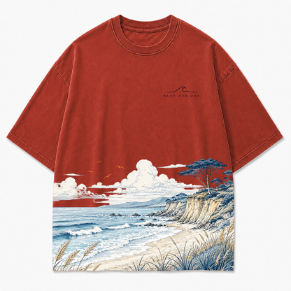 Shoreline Drift Coastal Graphic T-Shirt