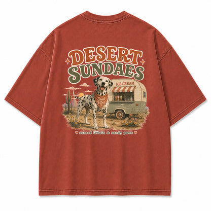 Desert Sundaes Dalmatian Graphic T-Shirt