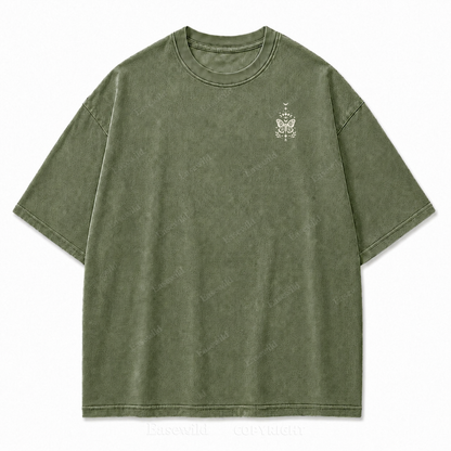Lunar Magic Celestial Moth Moon‑Phase Graphic Print Tee