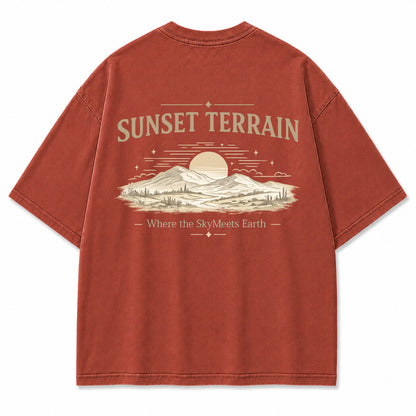 Golden Horizon Desert Ridge Graphic T-Shirt