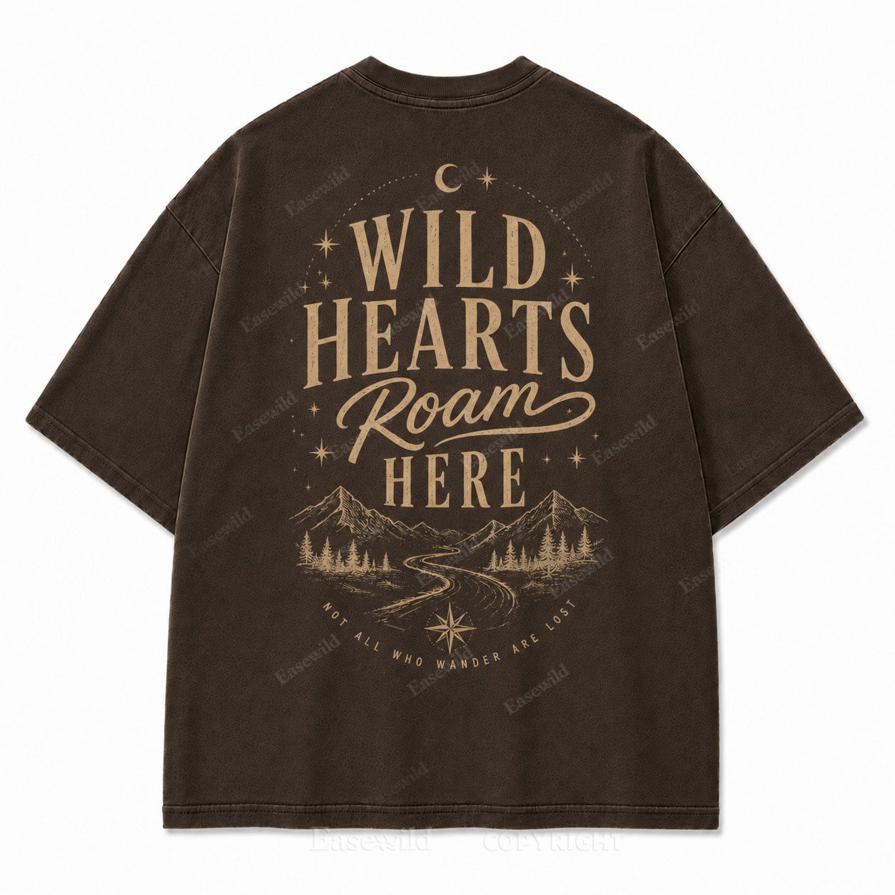 Where Wild Hearts Roam Mountain Graphic Tee