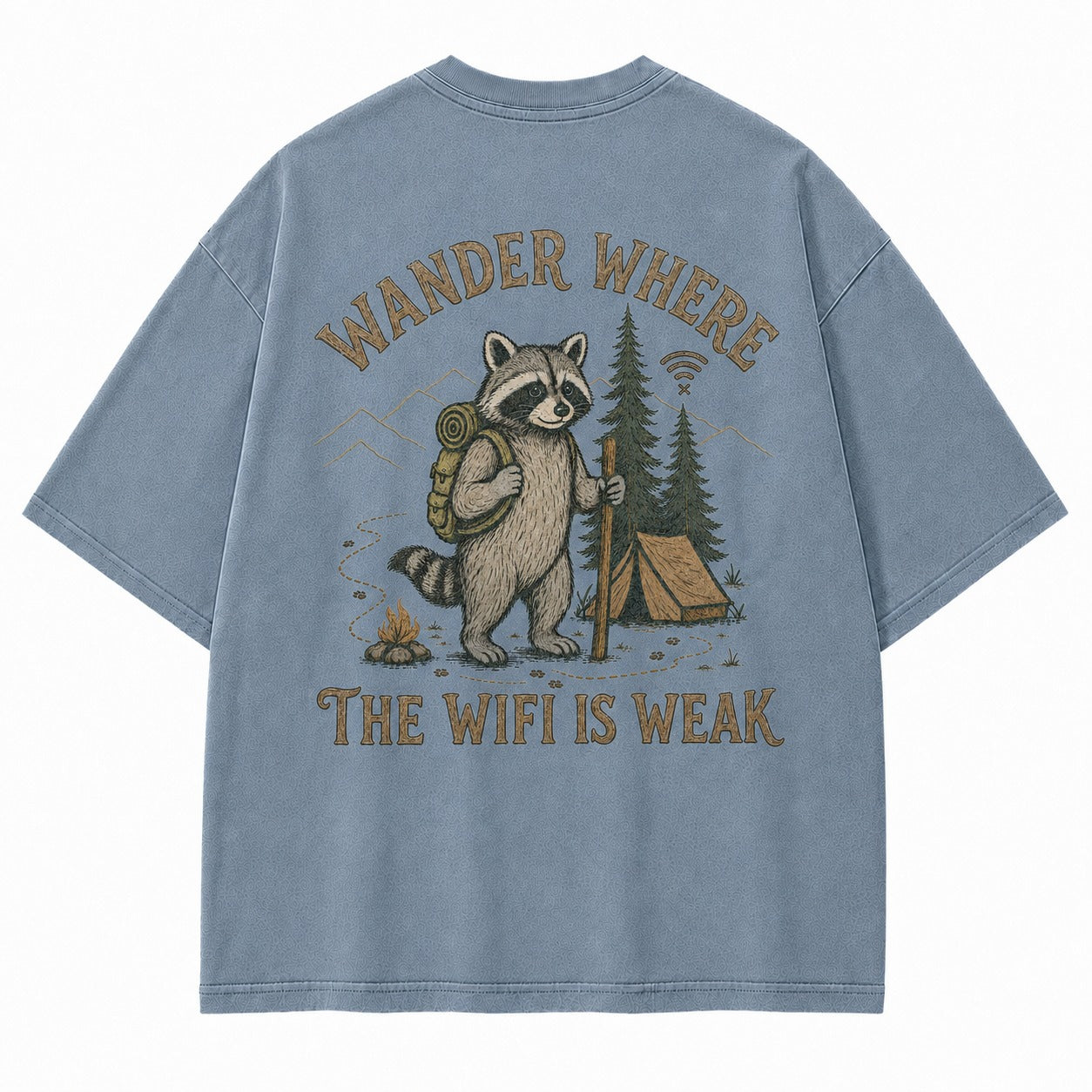 Off Grid Raccoon Graphic Tee