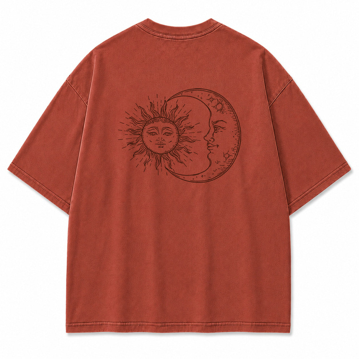 Sun and Moon Eclipse Celestial Graphic T-Shirt