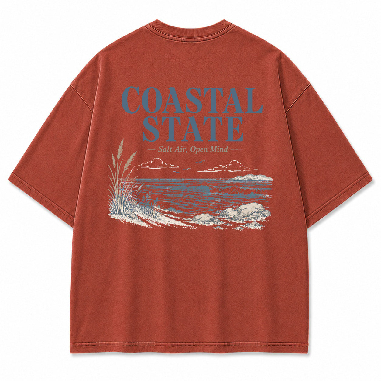 Coastal State Ocean Shore Graphic T-Shirt