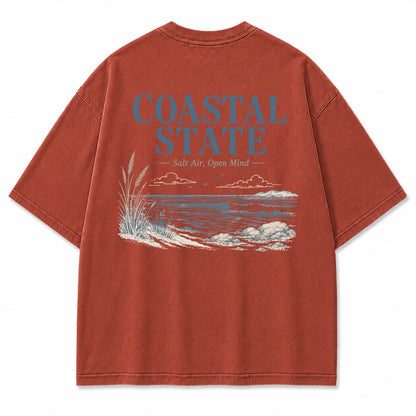 Coastal State Ocean Shore Graphic T-Shirt