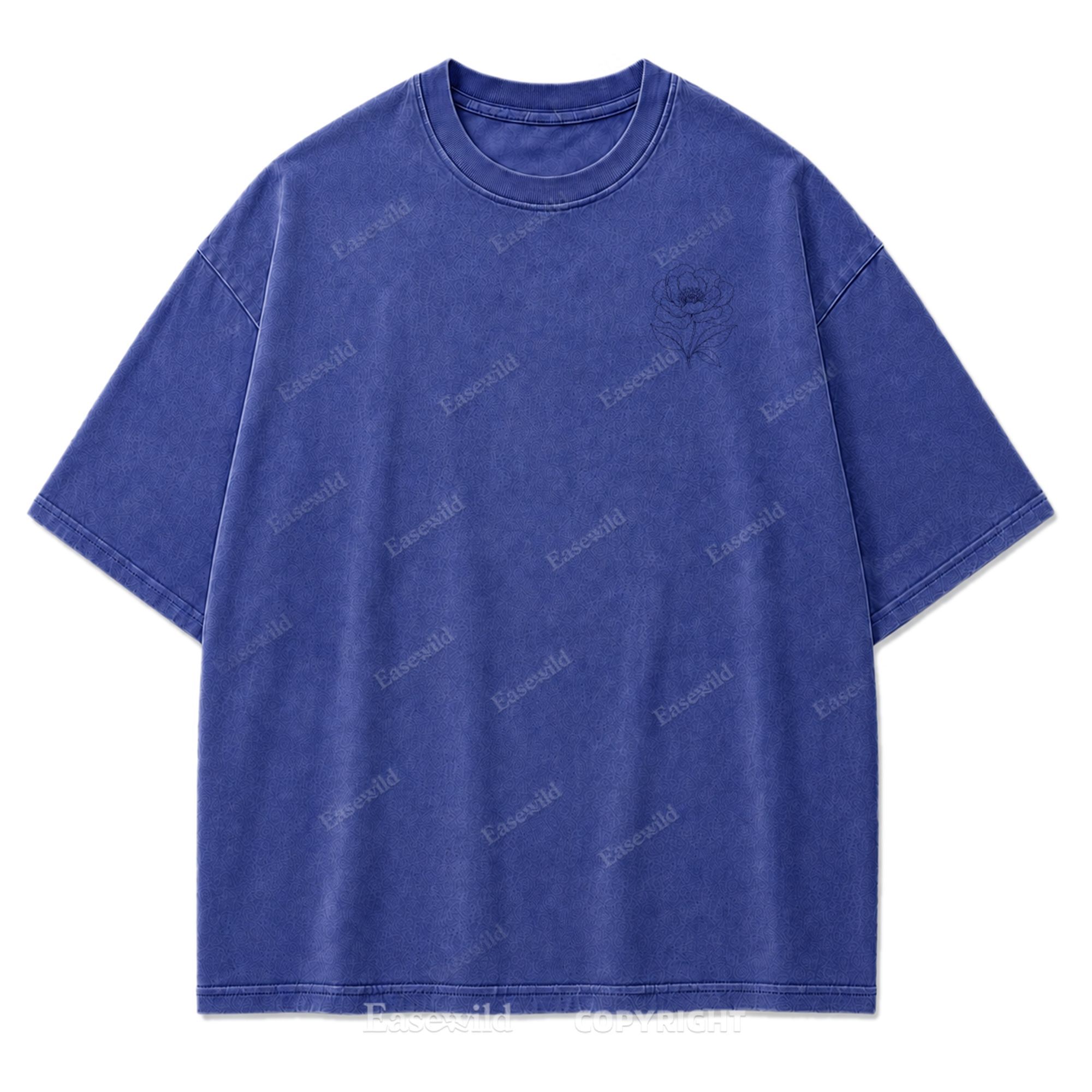 Bloom In Peace Floral Washed Print Tee
