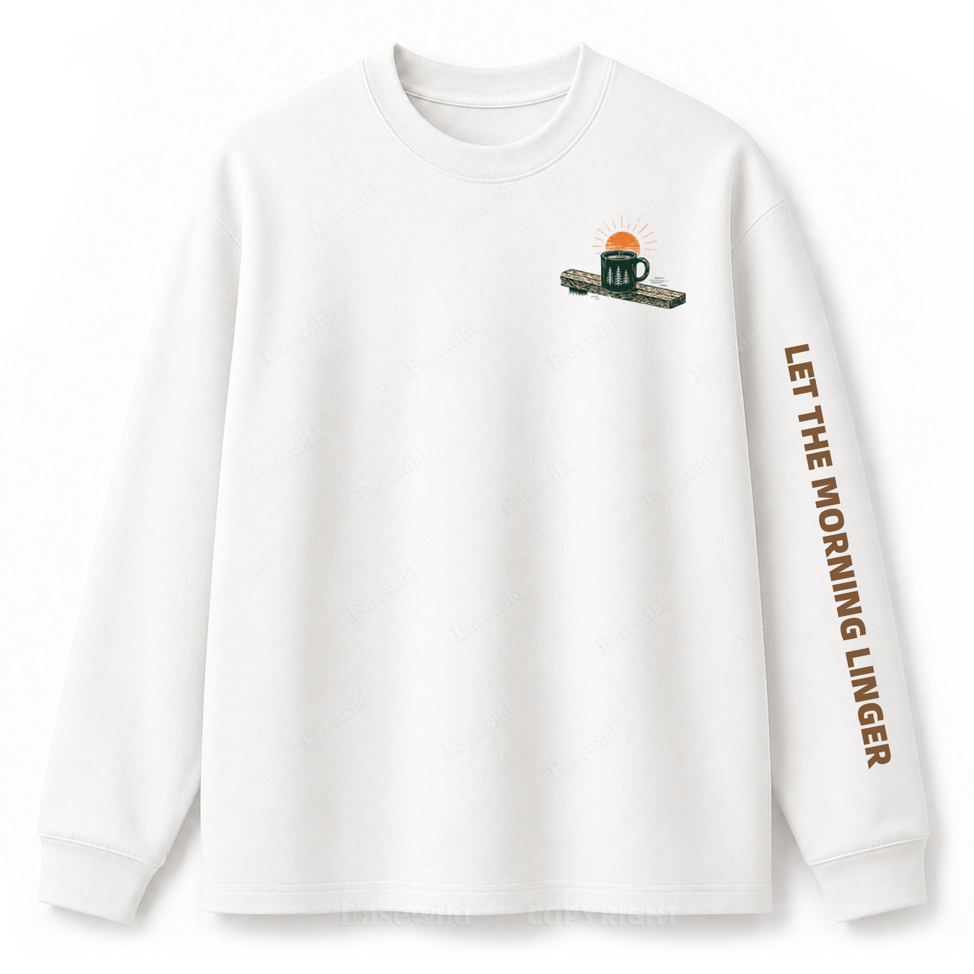 Slow Mornings Graphic Long Sleeve Tee